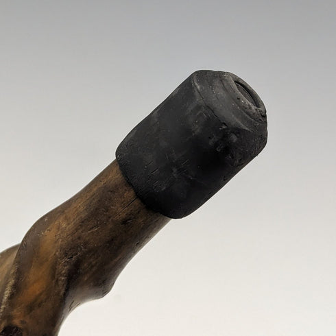 Around 1895 British Antique Men's Walking Stick Antler Clutch Handle Twist Shaft 85cm